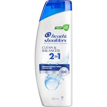 Head & Shoulders Clean & Balanced 2 In 1 Dandruff Shampoo & Conditioner 350mL