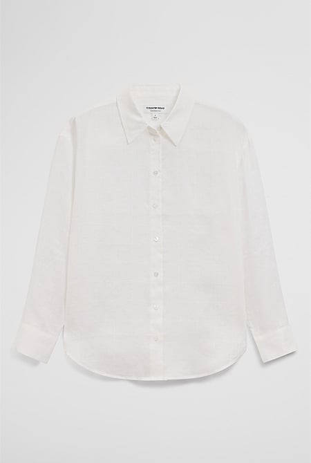 Relaxed Long Sleeve Linen Shirt