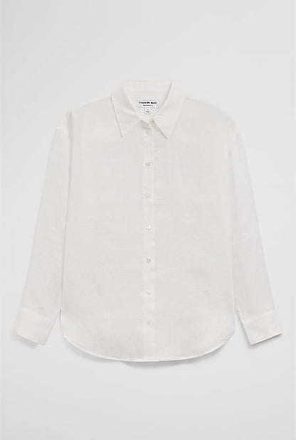 Relaxed Long Sleeve Linen Shirt