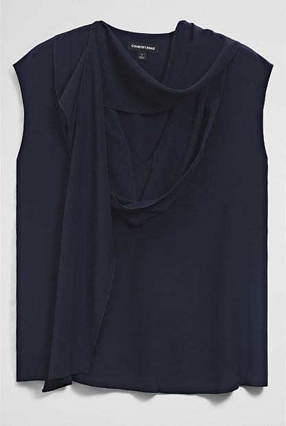 Draped Neck Top