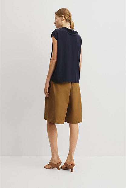 Draped Neck Top