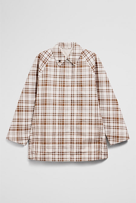 Plaid Swing Coat