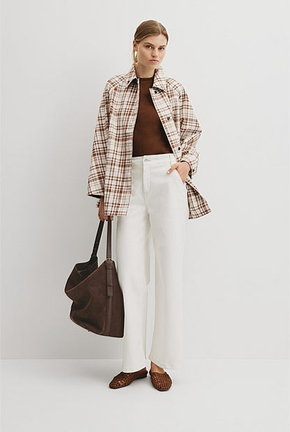 Plaid Swing Coat