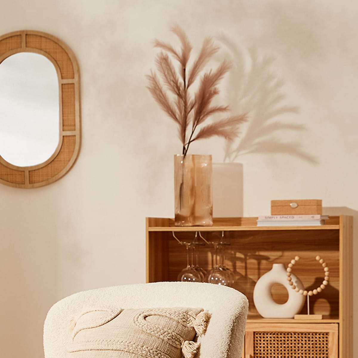 Artificial Pampas Grass Natural