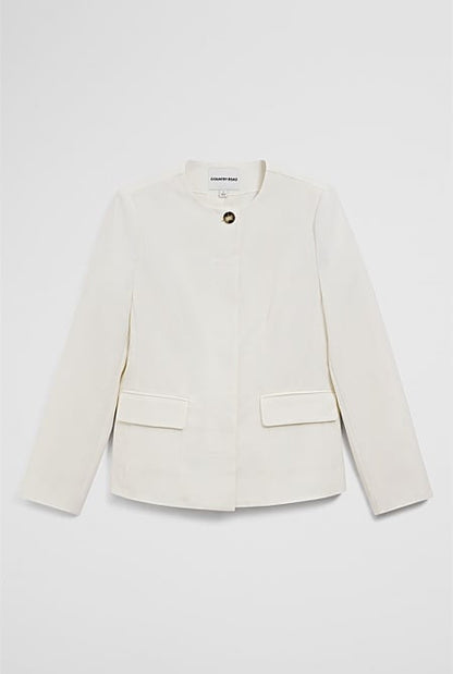 Collarless Jacket