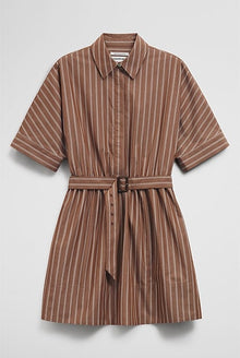 Belted Mini Shirt Dress
