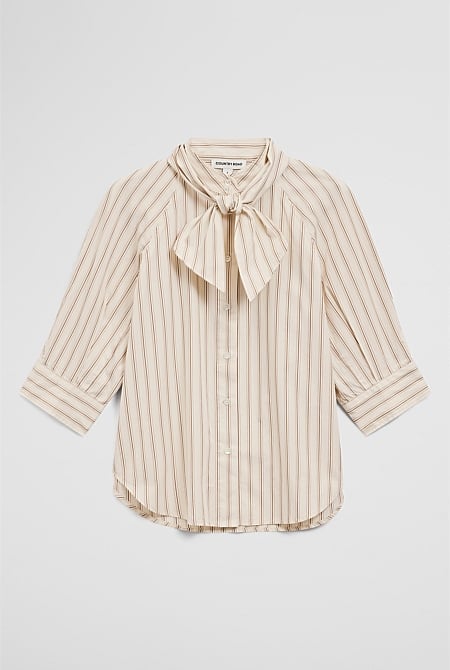 Neck Tie Blouse