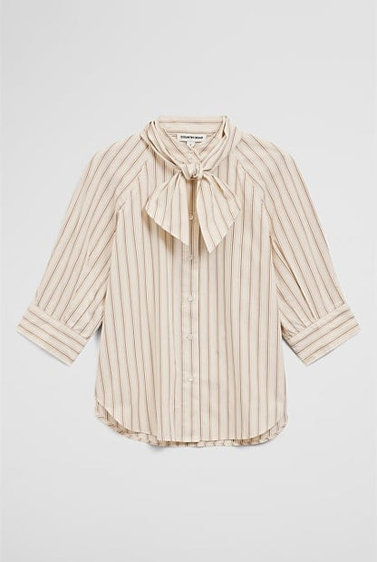 Neck Tie Blouse