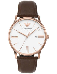 Stainless Steel AR11572 Analogue Watch in Brown