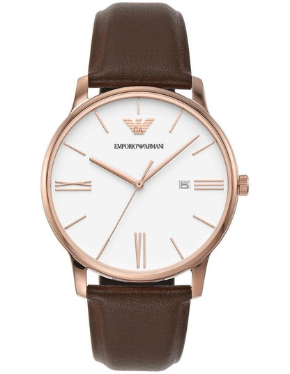 Stainless Steel AR11572 Analogue Watch in Brown