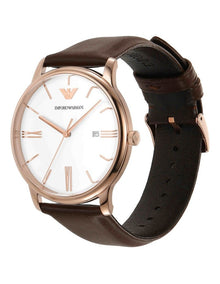 Stainless Steel AR11572 Analogue Watch in Brown