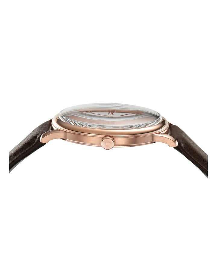 Stainless Steel AR11572 Analogue Watch in Brown
