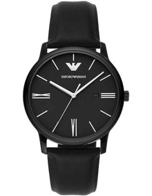 Stainless Steel AR11573 Analogue Watch in Black