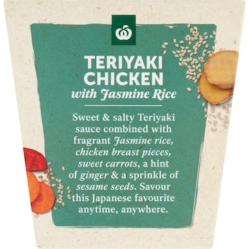 Woolworths Teriyaki Chicken With Rice 350g
