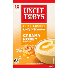 Uncle Tobys Oats Sachets Creamy Honey 10 pack 350g