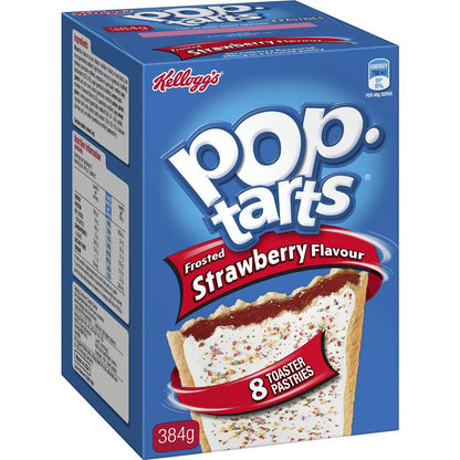Kellogg's Pop Tarts Frosted Strawberry Toaster Pastries 384g