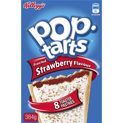 Kellogg's Pop Tarts Frosted Strawberry Toaster Pastries 384g