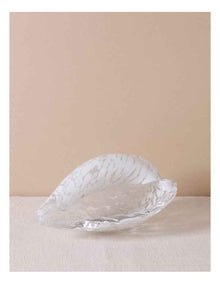Trinidad Glass Conch Shell Sculpture 13cm in White
