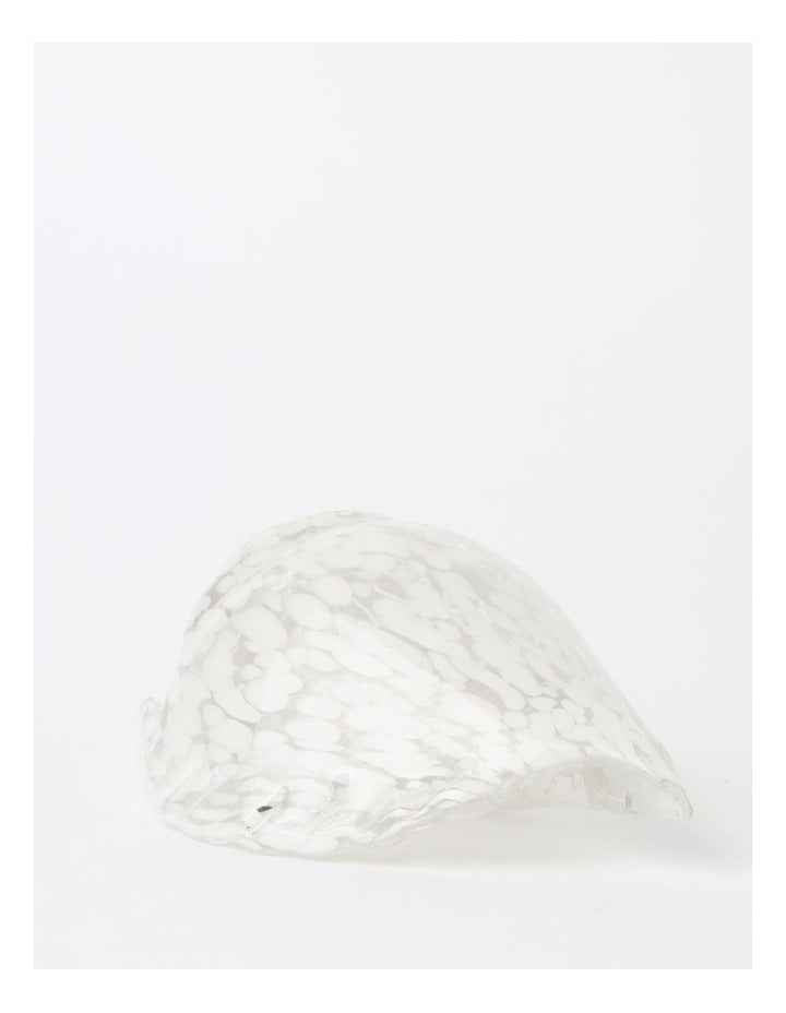 Trinidad Glass Conch Shell Sculpture 13cm in White