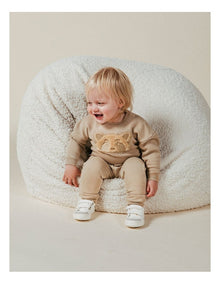 Raffael Crew Sweat Top (Sizes 0-5) in Tan