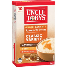 Uncle Tobys Oats Quick Sachets Classic Variety Porridge 350g