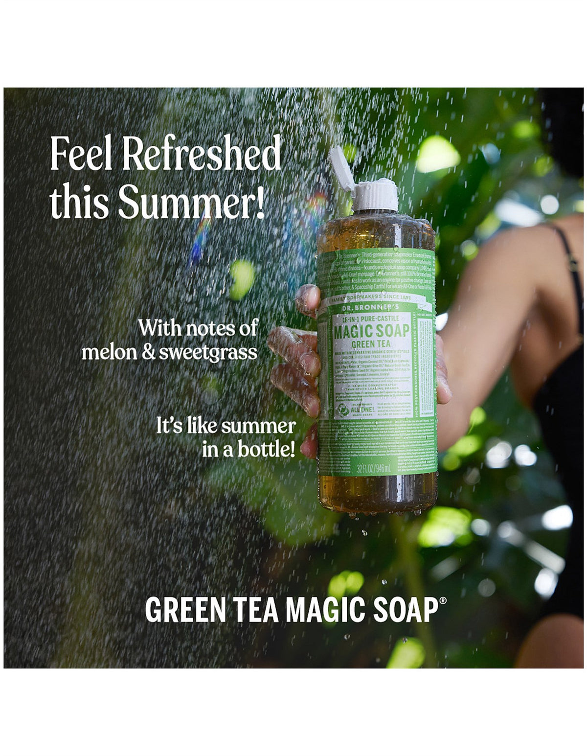 LIQUID CASTILE SOAP 946ML - GREEN TEA