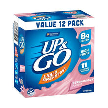 SANITARIUM UP&GO LIQUID BREAKFAST FRIDGE PACK 12X250ML:STRAWBERRY:.:3 LITRE
