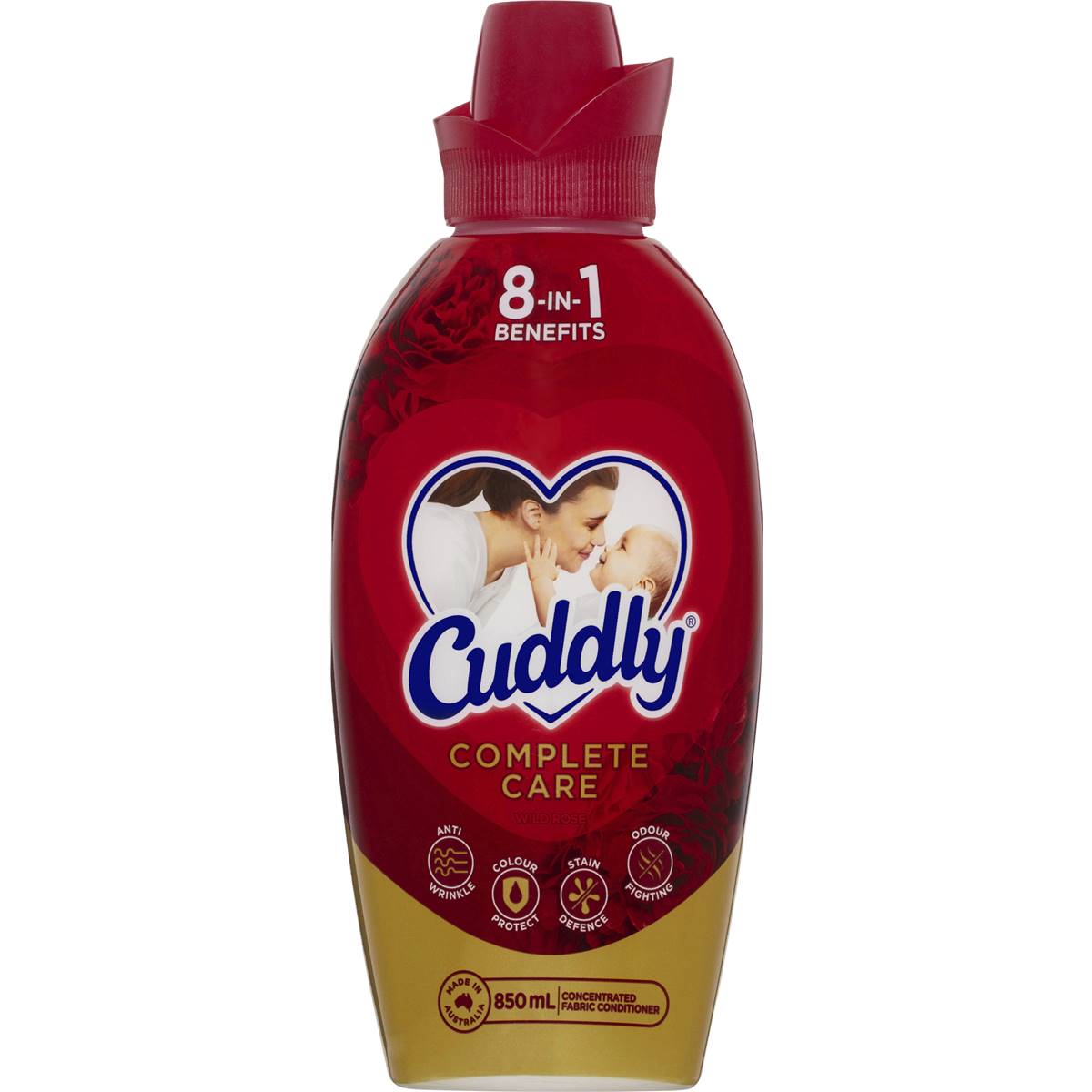 Cuddly Concentrate Fabric Conditioner Complete Care Wild Rose 850ml