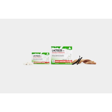 Lacteeze Double Strength Chewable Caplets Vanilla Flavour 40 pack