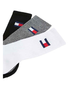 Flag Sports Crew Socks 3 Pack in Grey