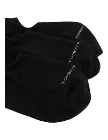 Logo Sneaker Liner Socks 3 Pack in Black