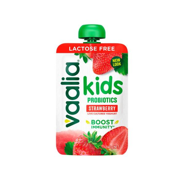 VAALIA  KIDS LACTOSE FREE YOGHURT STRAWBERRY 140G