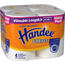 Handee Ultra Double Length Paper Towel 4 Pack