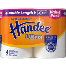 Handee Ultra Double Length Paper Towel 4 Pack