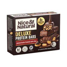NICE & NATURAL DELUXE PROTEIN BARS PEANUT BUTTER BROWNIE 5PACK 200G