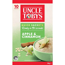 Uncle Tobys Oats Quick Sachets Apple & Cinnamon Porridge 350g