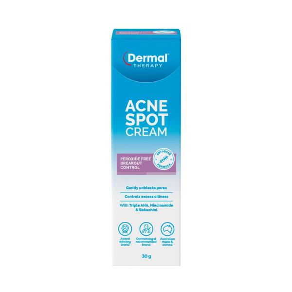 DERMAL THERAPY ACNE SPOT CREAM 30GRAM