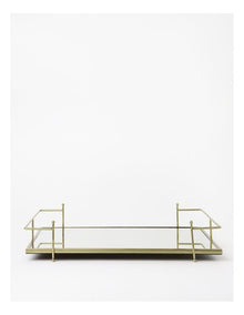 Roman Mirrored Tray in Gold 50x33cm