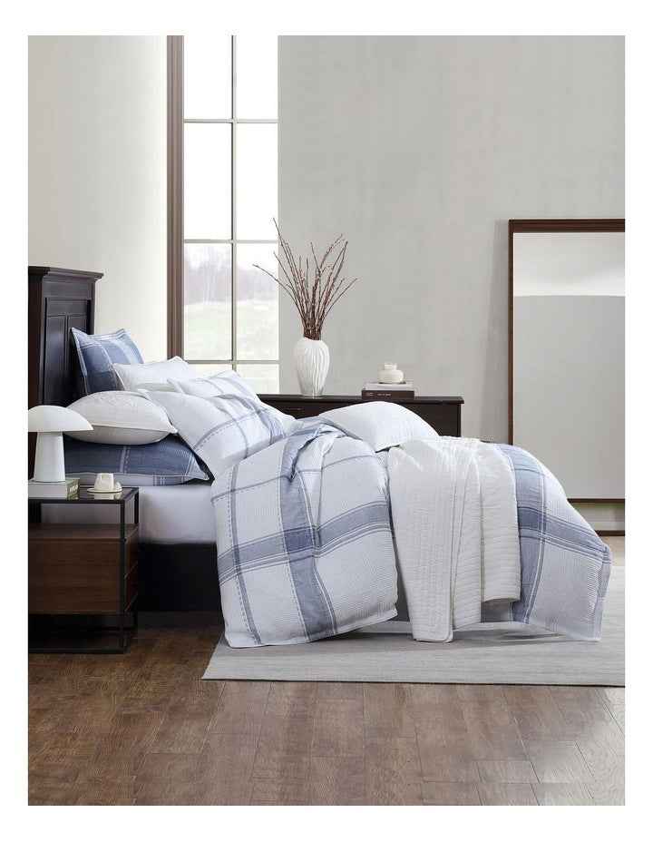 Cannon Quilt Cover Set in White