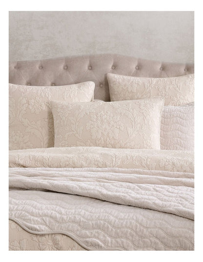 Fleur Quilt Cover Set in Sand