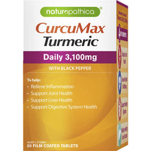Naturopathica Curcumax Turmeric Daily 3100mg Tablets 80 Pack