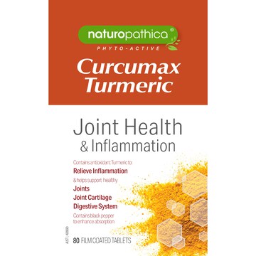 Naturopathica Curcumax Turmeric Daily Curcumin 3100Mg Tablets 80 pack