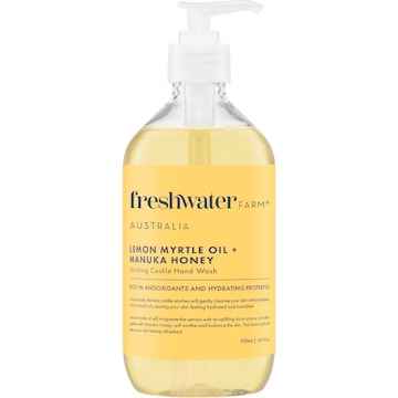 Freshwater Farm Australia Lemon Myrtle Oil + Manuka Honey Castile Hand Wash 500mL