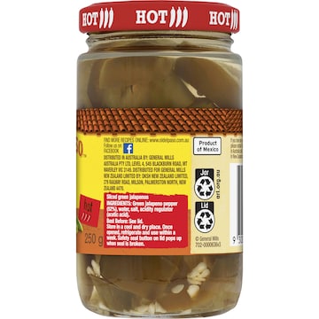 Old El Paso Green Jalapenos 250g