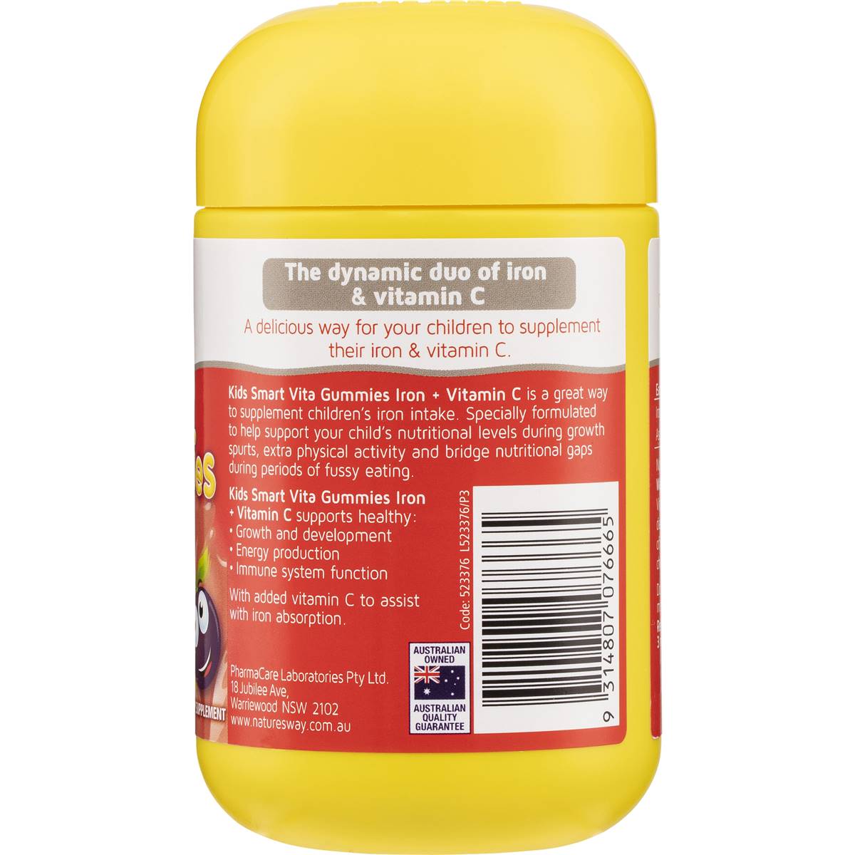 Nature's Way Kids Smart Vita Gummies Iron + Vitamin C 60 pack