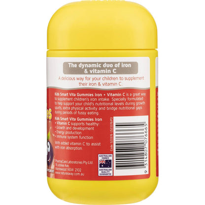 Nature's Way Kids Smart Vita Gummies Iron + Vitamin C 60 pack
