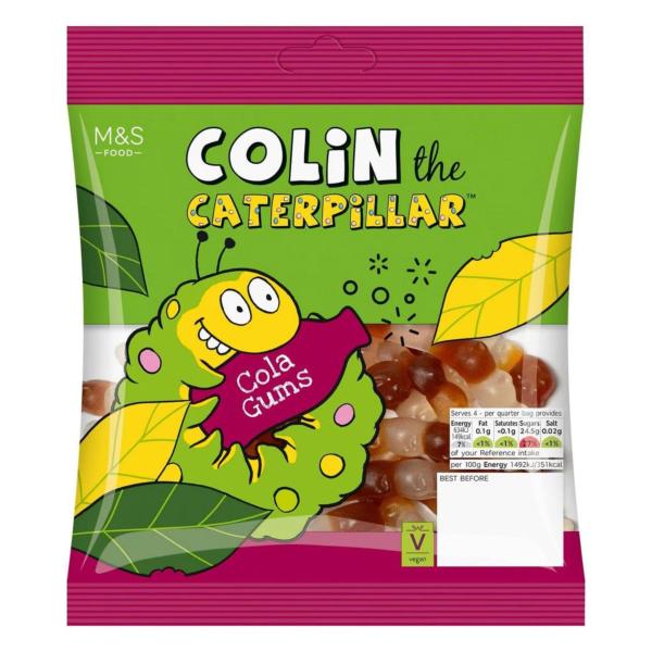 M&S COLIN THE CATERPILLAR COLA GUMS 170GM