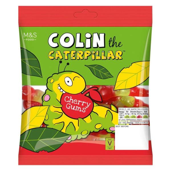 M&S COLIN THE CATERPILLAR CHERRYGUMS 170GM