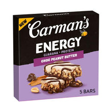 CARMAN'S ENERGY GUARANA + PROTEIN CHOC PEANUT BUTTER 5X40G
