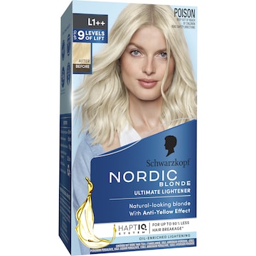 Schwarzkopf Nordic Blonde L1++ Ultimate Lightener Permanent Hair Dye each